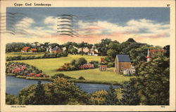 Cape Cod Landscape Postcard