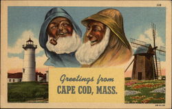Greetings from Cape Cod, Mass Postcard