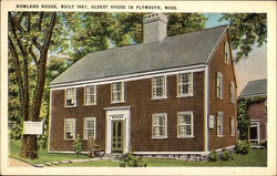 Howland House, Built 1667 Postcard