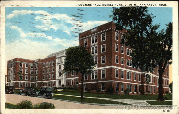 Couzens Hall, Nurses Home, U. of M Ann Arbor Michigan