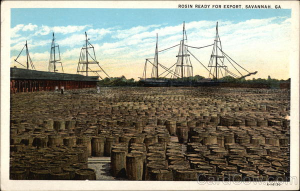 Rosin ready for export Savannah Georgia
