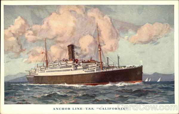 Anchor Line - T.S.S. California Steamers