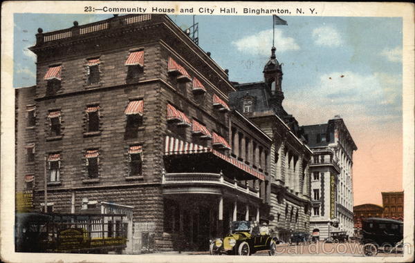 Community House and City Hall Binghamton New York