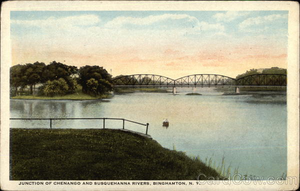 Junction of Chenango and Susquehanna Rivers Binghamton New York