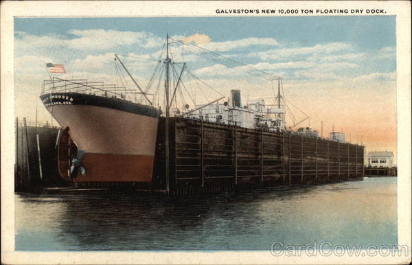 New 10,000 Ton Floating Dry Dock Galveston Texas