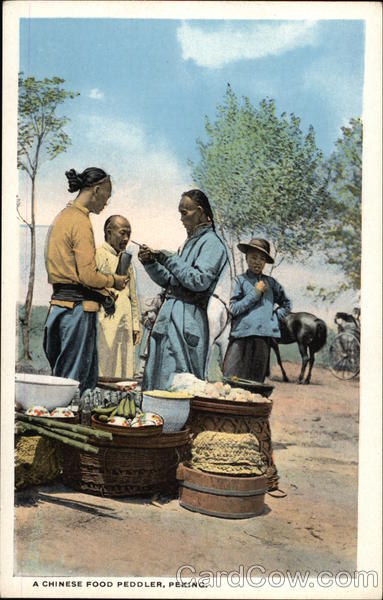 A Chinese Food Peddler Peking China