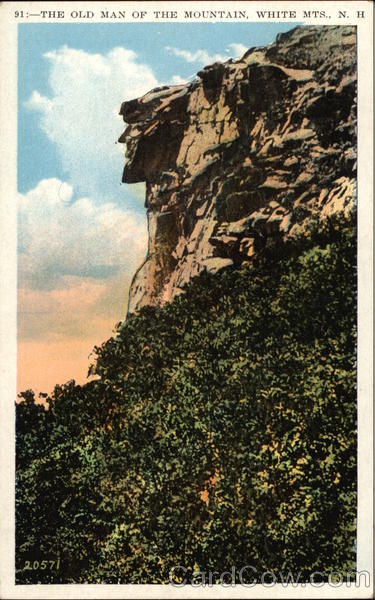 The Old Man of the Mountain, White Mountains Franconia Notch New Hampshire