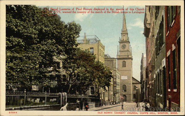 Old North (Christ) Church, Copps Hill Boston Massachusetts