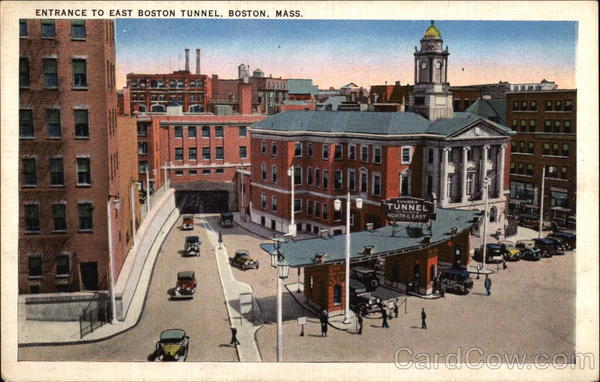 Entrance to Boston Tunnel Massachusetts