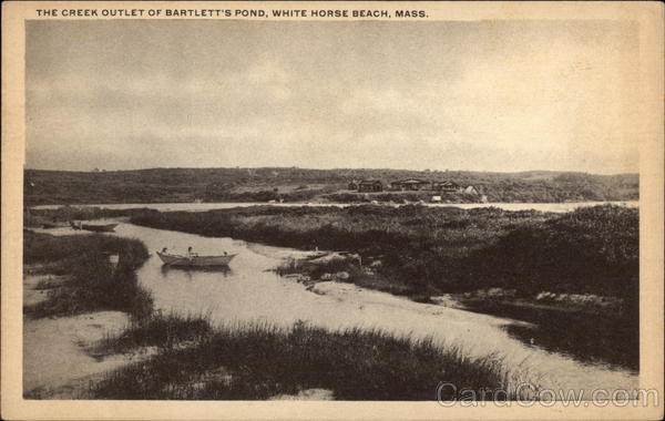 The Creek Outlet of Bartlett's Pond White Horse Beach Massachusetts