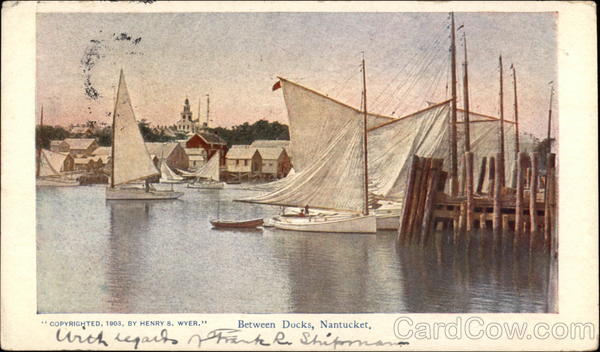 View of the Docks Nantucket Massachusetts