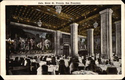 Cafe, Hotel St. Francis Postcard