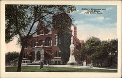 Soldiers Monument and Court House Fort Scott, KS Postcard Postcard