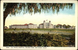 U.S. Naval Hospital, Balboa Park Postcard