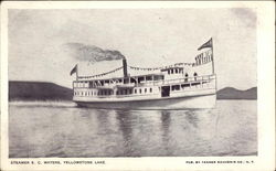 Steamer E.C. Waters, Yellowstone Lake Postcard