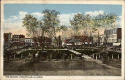 The Square Carlinville, IL Postcard Postcard