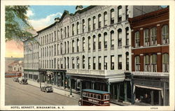 Hotel Bennet Binghamton, NY Postcard Postcard