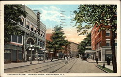 Chenango Street, Looking North Postcard