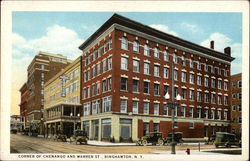 Corner of Chenango and Warren Streets Binghamton, NY Postcard Postcard