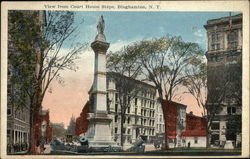 View from Court House Steps Binghamton, NY Postcard Postcard