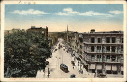 Court Street Looking West Postcard