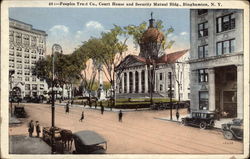 Peoples Trust Co., Court House and Security Mutual Bldg Binghamton, NY Postcard Postcard