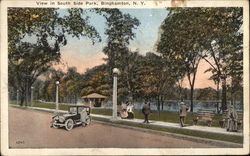 View in South Side Park Binghamton, NY Postcard Postcard