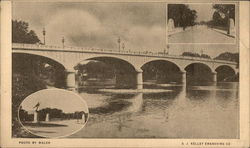 Binghamton's new Memorial Bridge Postcard
