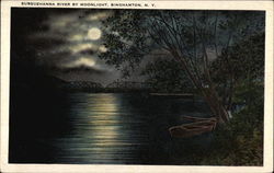 Susquehanna River by Moonlight Postcard