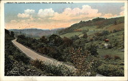 About to Leave Lackawanna Trail Postcard