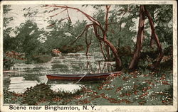 River Scene Postcard