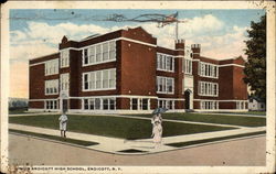 Union Endicott High School New York Postcard Postcard