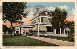 George F. Johnson Residence Endicott, NY Postcard Postcard