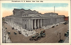 Pennsylvania R. R. Station Postcard
