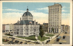 Fayette Co. Court House and Fayette National Bank Bldg Lexington, KY Postcard Postcard