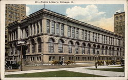 Public Library Chicago, IL Postcard Postcard