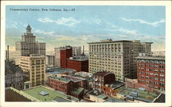 Commercial Center Postcard