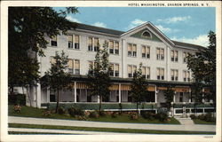Hotel Washington Sharon Springs, NY Postcard Postcard