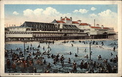 Pier and Surf Galveston, TX Postcard Postcard