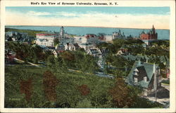 Bird's Eye View of Syracuse University Postcard