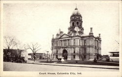 Court House Columbia City, IN Postcard Postcard