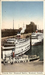Victoria Pier - Montreal Harbor Postcard