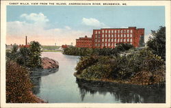 Cabot Mills - View from the Island, Androscoggin River Cabot Mills - View from the Island, Androscoggin River