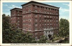 The Lee House, in the Heart of Washington, 15th and L Streets Postcard