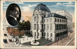 City Hall and Annex - James M. Curley, Mayor Postcard