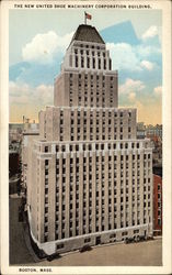 The New United Shoe Machinery Corporation Building Boston, MA Postcard Postcard
