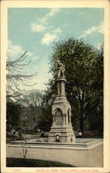 Public Garden - Statue of Ether Postcard