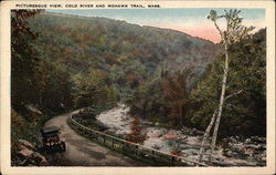 Picturesque View, Cold River and Mohawk Trail, Mass Postcard
