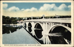 Bridge Over Quinsigamond Lake Postcard
