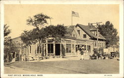Post Office Woods Hole, MA Postcard Postcard